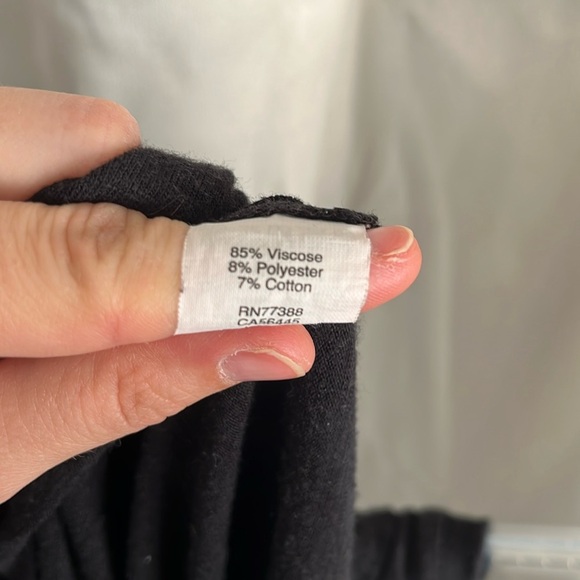 Madewell Black Sleeveless Midi Split Hem Dress Size Large - Picture 4 of 5